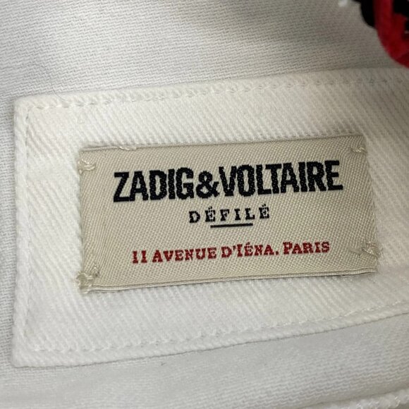 Zadig & Voltaire “Kaely” Destroy Denim Jacket – Size S (NWT) - Picture 6 of 11